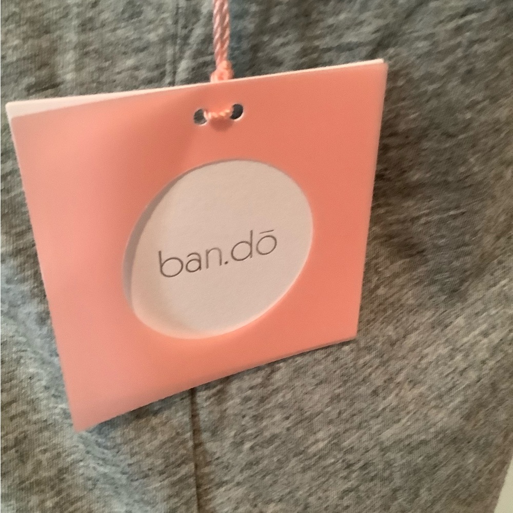 See You at the Pool Tank Too Grey Bando Sleeveless Muscle Top Grey NWT - Picture 6 of 7